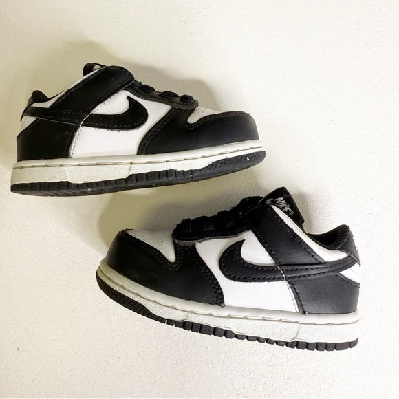 Nike Dunk Low Panda infant sneakers Size 6.5 - Picture 1 of 7